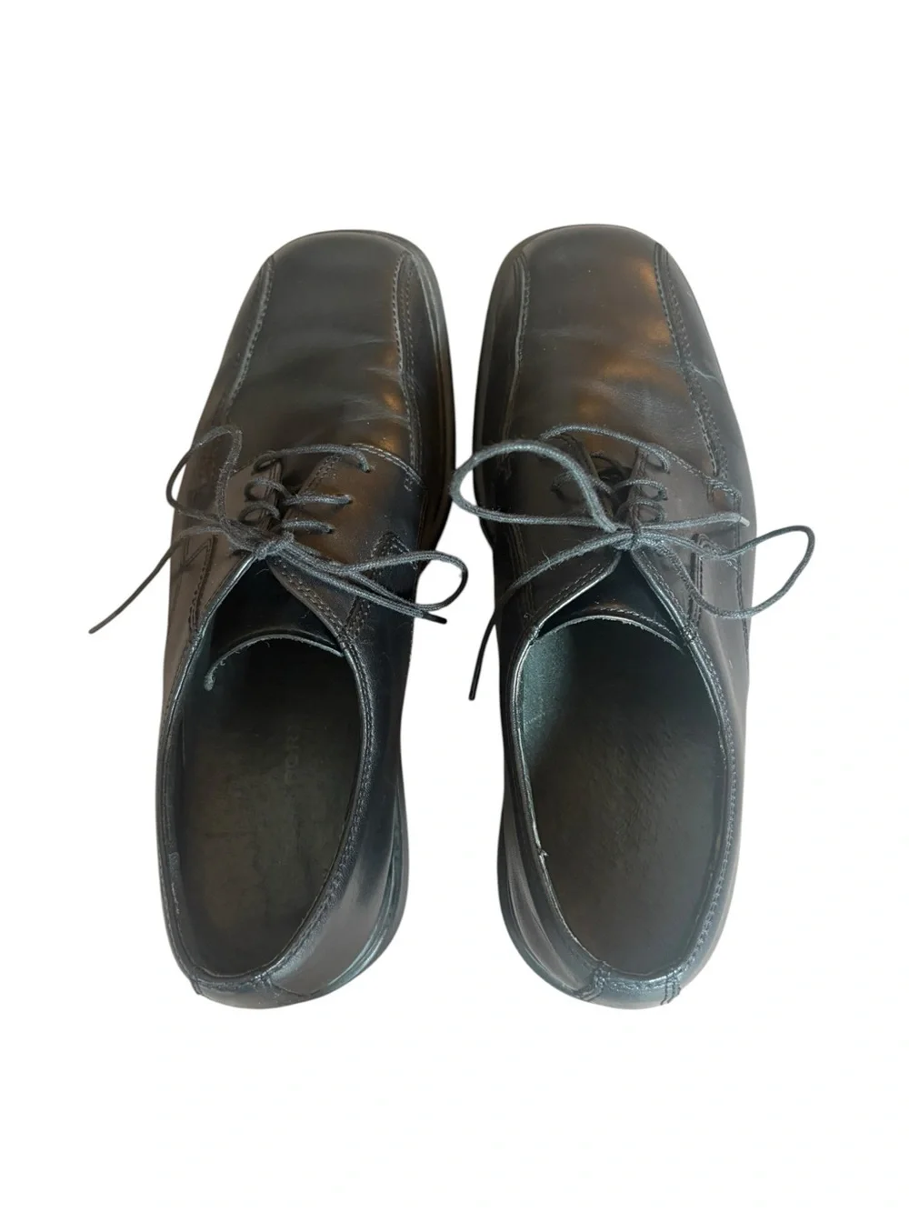 Rockport APM70161 Black Leather Oxford Shoes Mens Size 9.5